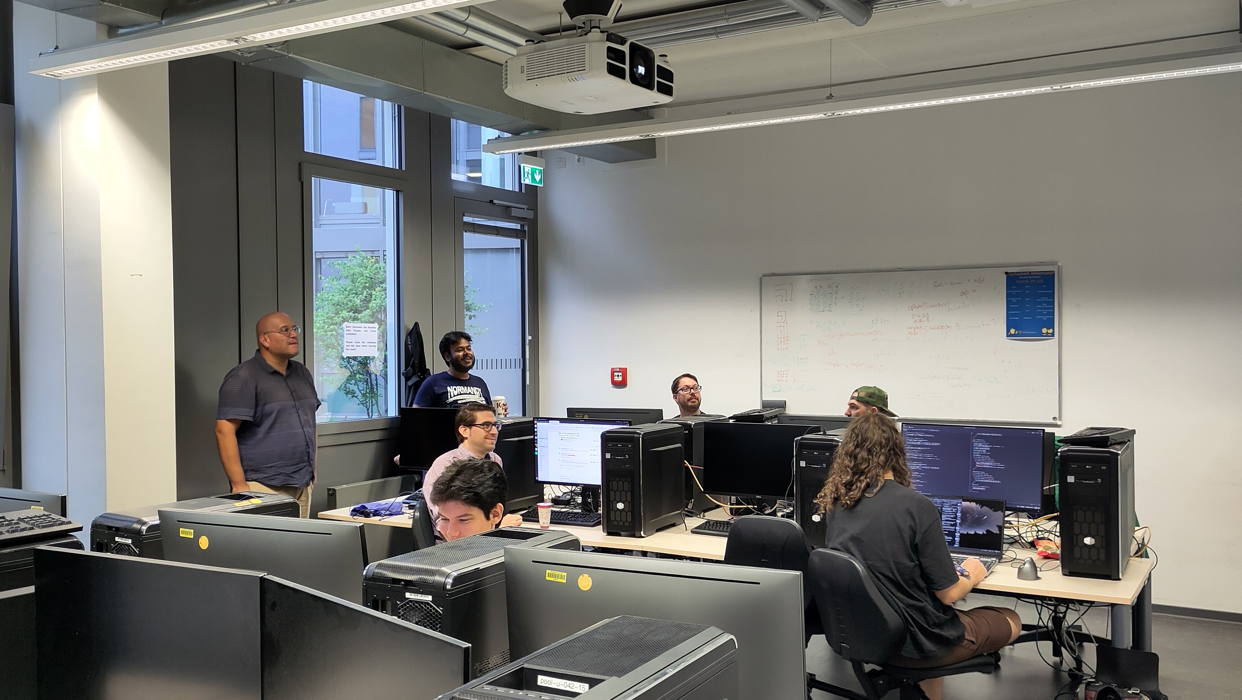 Aniket presents his work on the HMC implementation in Kronos